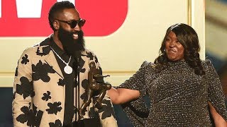 James Harden Wins MVP  Most Valuable Player Award  2018 NBA Awards [upl. by Bernardi]