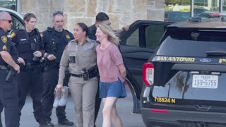 Caught on video Woman arrested at Quarry Market Shopping Center after leading troopers on chase [upl. by Fortunia]