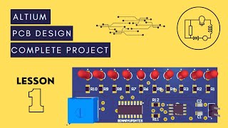 Altium Tutorial 1 Create PCB Project and Schematic Design [upl. by Angelia]