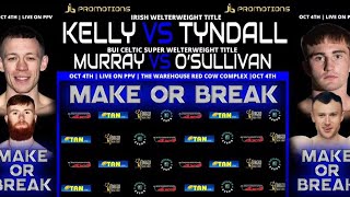 Weighins amp Face Offs for the JB Promotions quotRise Or Fallquot card in Dublin [upl. by Aikcin]