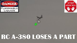 50000 RC AIRPLANE LOSES A PART  WILL IT CRASH [upl. by Alekim]