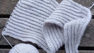 HoffKnitting  indtagning i patentstrik [upl. by Bullen]