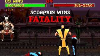 Mortal Kombat 2  Scorpion Arcade playthrough [upl. by Coussoule]