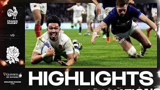 HIGHLIGHTS  🇫🇷 FRANCE V ENGLAND 🏴󠁧󠁢󠁥󠁮󠁧󠁿  2024 GUINNESS MENS SIX NATIONS RUGBY [upl. by Caro]