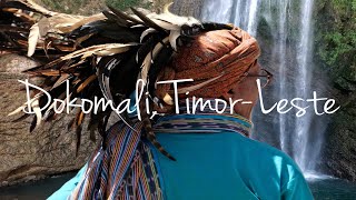 A traditional TIMORESE WELCOME amp HUGE Dokomali Waterfall in Ainaro Timor Leste [upl. by Karia]