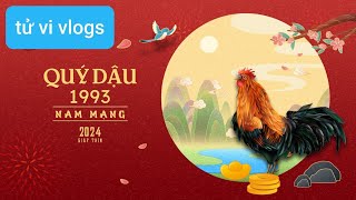 Tử vi 2024 Nam Mạng Quý Dậu 1993 [upl. by Ehtylb]