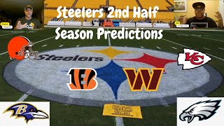 PREDICTION 2nd Half of Steelers Schedule steelers nfl podcast [upl. by Oiramat]