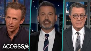 Seth Meyers Jimmy Kimmel amp Stephen Colbert On IsraelHamas War [upl. by Dlarrej]