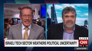 OurCrowd CEO Jon Medved on CNN  Israeli Tech Sector Weathers Political Uncertainty [upl. by Wandie]