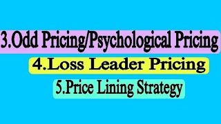 ODD PRICING OR PSYCHOLOGICAL PRICINGLOSS LEADER PRICINGPRICE LININGPRICING STRATEGIESMARKETING [upl. by Maud]