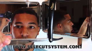 HOW TO GIVE YOURSELF A RAZOR HAIRLINE  SELFCUT SYSTEM TUTORIAL [upl. by Questa]