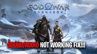 How To Fix God of War Ragnarok SoundAudio Not Working easy [upl. by Colligan564]