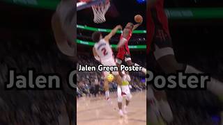 MUST SEE JALEN GREEN POSTER DUNK 😲🔥Shorts [upl. by Enaenaj]