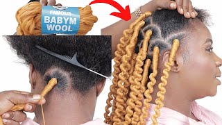 Easy Yarn Hairstyle In Less Then One Hour  Woolyarn Hairstyle For Beginners [upl. by Ware]