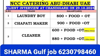 catering company Dubai interview chandighar office 6230798460  SHARMA Gulf job [upl. by Kotick759]