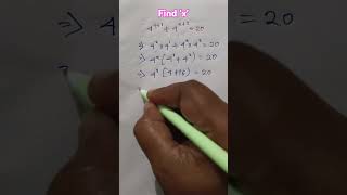 X ନିର୍ଣ୍ଣୟ କର  Nice Exponential Problem  maths ytshorts mathematics shorts [upl. by Dorise]