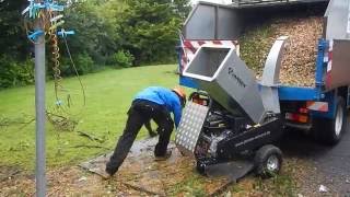 Jansen GTS1500E small wood chipper TFGTree Service [upl. by Kesia]