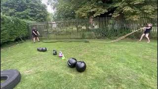 Dual Battleropes at a competition in Wroughton [upl. by Eirovi]