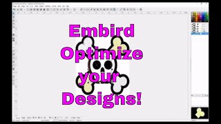 Embird OPTIMIZE your embroidery designs to get rid of jump stitches😀 [upl. by Seldan875]