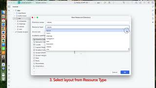 Android Studio Creating Layout Directory [upl. by Nollahp]