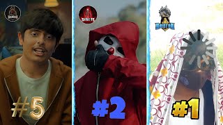 TOP 5 BEST FACEREVEAL OF FREE FIRE YOUTUBERS🔥😍AJJUBHAI FACE REVEAL [upl. by Relyks537]