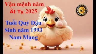 Tử vi Tuổi Quý Dậu 1993 Nam mạng năm Ất Tỵ 2025 Sự nghiệp tài vận tình duyên và gia đạo [upl. by Shelly]