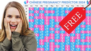 Chinese Calendar Baby Gender Predictor 2024 Chart amp Calculator [upl. by Znerol382]