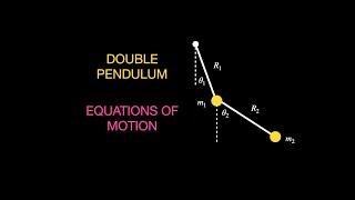 Equations of motion for a double pendulum [upl. by Yluj492]