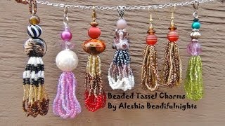 Beaded Tassel Charm Tutorial [upl. by Donall]