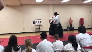 Aikido Techniques ShomenUchi Kokyu Nage [upl. by Ehtnax]