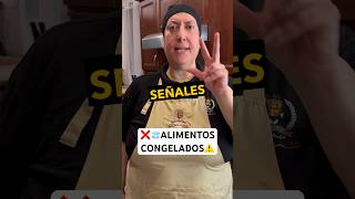 ❌⚠️3 SEÑALES de ALIMENTOS CONGELADOS🧊🇮🇹 comida food chefroberta [upl. by Frere]