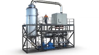 Industrial water evaporator by mechanical vapor compression MVC and MVR  Desalt Series [upl. by Meris474]