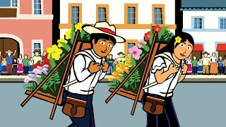 La feria de las flores en Colombia Español  Saber Latino [upl. by Htiduj813]