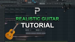 HOW TO MAKE A Realistic Guitar FREE PLUGIN  FL Studio tutorial [upl. by Tung]