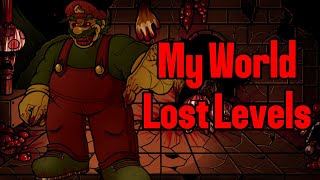 FNF My World Lost Levels Cycles encore Mario mix VS Marioexe [upl. by Aissert942]