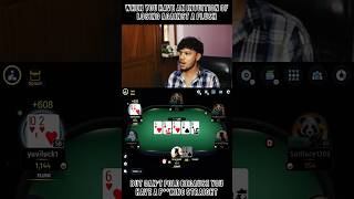 Allin  Flush vs Straight poker texasholdem pokerbaazi pokerstars casino [upl. by Eustazio121]