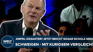 SCHOLZ AmpelDesaster Jetzt bricht sogar der Kanzler sein Schweigen  mit einem kuriosen Vergleich [upl. by Katherine]