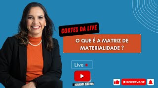 O que é a matriz de materialidade [upl. by Ahseital149]