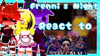 FNIA react to FNAF song  FNC x Gacha  Stay calm  enjoy the video [upl. by Nameerf]