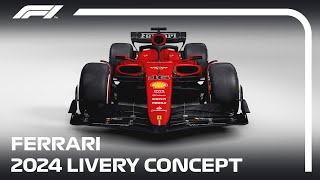 2024 Ferrari ‘Matte Scarlet’ Livery Concept  Showroom Showcase  F1 2024 Concept  Stefan Clift [upl. by Farver]