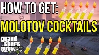 GTA 5 How to get Molotov Cocktails in GTA V Location [upl. by Emmanuel]