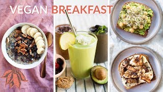 5 MINUTE Vegan Breakfast Recipes 🏃 [upl. by Sonny868]