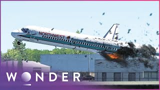 Northwest Airlines Flight 255 Crashes Immediately After TakeOff  Mayday  Wonder [upl. by Brathwaite206]