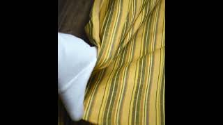 STRIPE YELLOW MULTICOLOUR PURE COTTON HANDWOVEN FABRIC [upl. by Auohp]