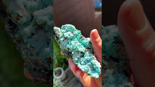 Chrysocolla on matrix Planet Mine Santa Maria Mining Dist La Paz County Arizona USA [upl. by Assereht]