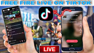 how to free fire live in TikTok  how to live in Tiktok gaming mobile [upl. by Penelopa]