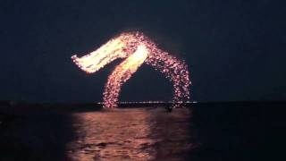 Spectacular Kites With Super LED Lights and fireworks [upl. by Madriene]