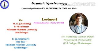 Combined Problem Based on UVIRNMRMS SpectraI [upl. by Lean]