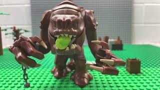 Rancor eats lego man stopmotion [upl. by Hgieloj]