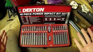 Tool review  Dekton 40 Piece bit set [upl. by Vins]